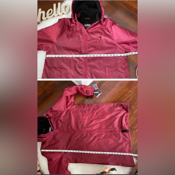 Totes insulated red jacket size M - Picture 3 of 3